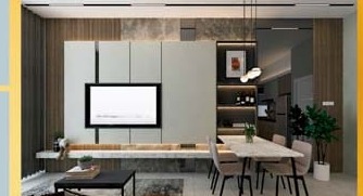 Show unit living & dining area